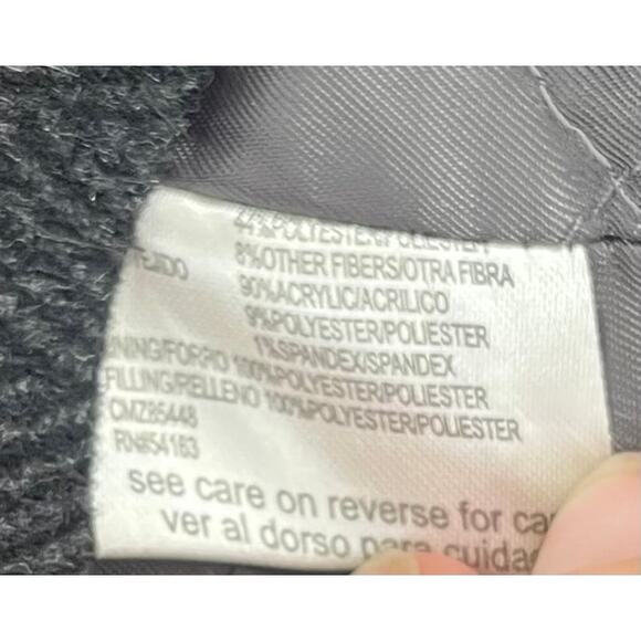 Calvin Klein Men’s XL Charcoal Herringbone Wool-Blend Zip Jacket Quilted Lining - Picture 10 of 10